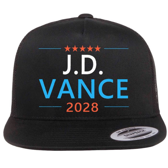 Jd Vance 2028 For President Republican 28 Flat Bill Trucker Hat