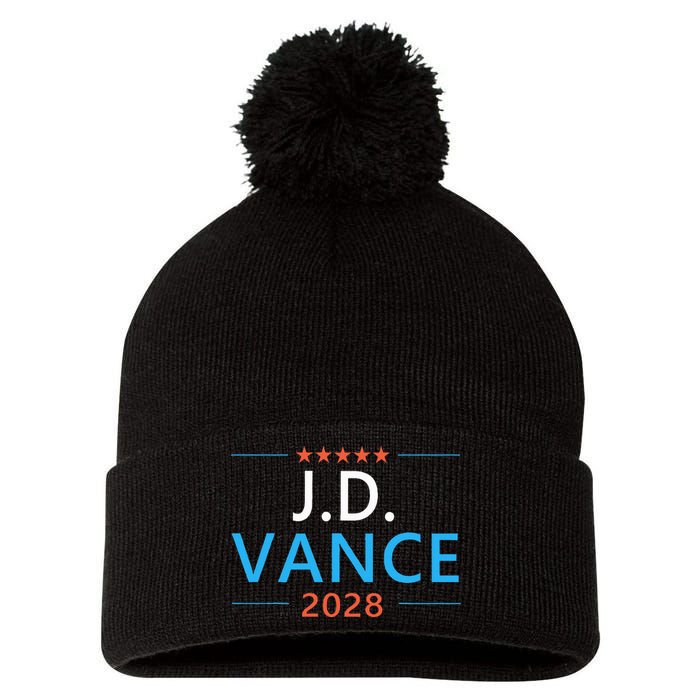 Jd Vance 2028 For President Republican 28 Pom Pom 12in Knit Beanie