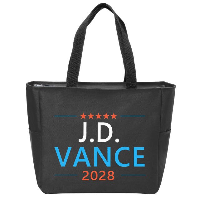 Jd Vance 2028 For President Republican 28 Zip Tote Bag