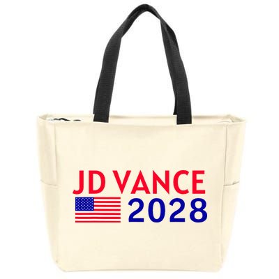 Jd Vance 2028 American Flag Vote Vance 2028 President Usa Zip Tote Bag