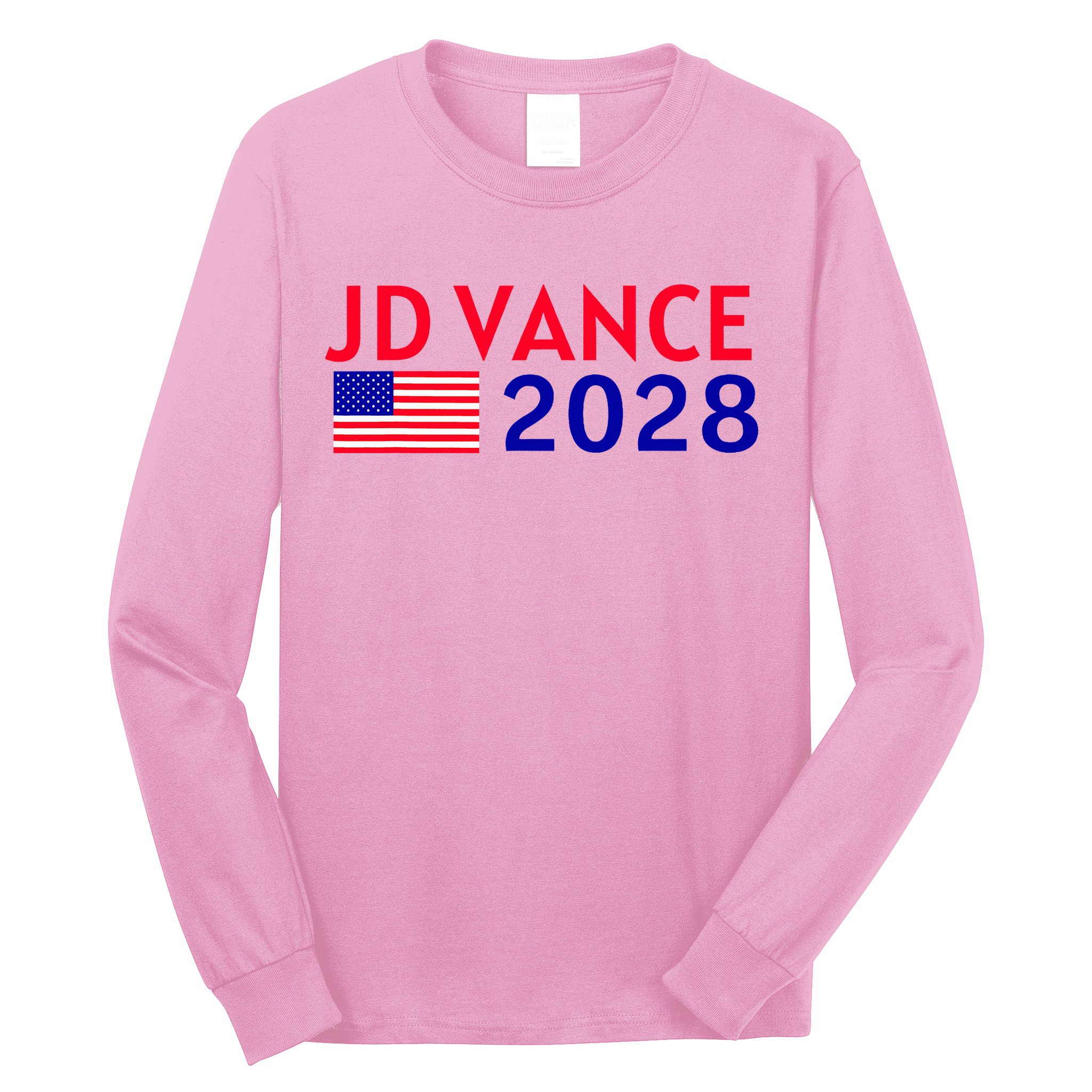Jd Vance 2028 American Flag Vote Vance 2028 President Usa Long Sleeve Shirt