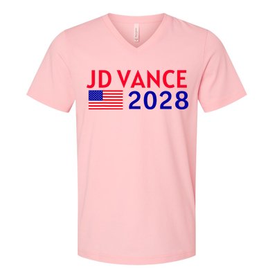 Jd Vance 2028 American Flag Vote Vance 2028 President Usa V-Neck T-Shirt