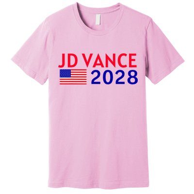 Jd Vance 2028 American Flag Vote Vance 2028 President Usa Premium T-Shirt