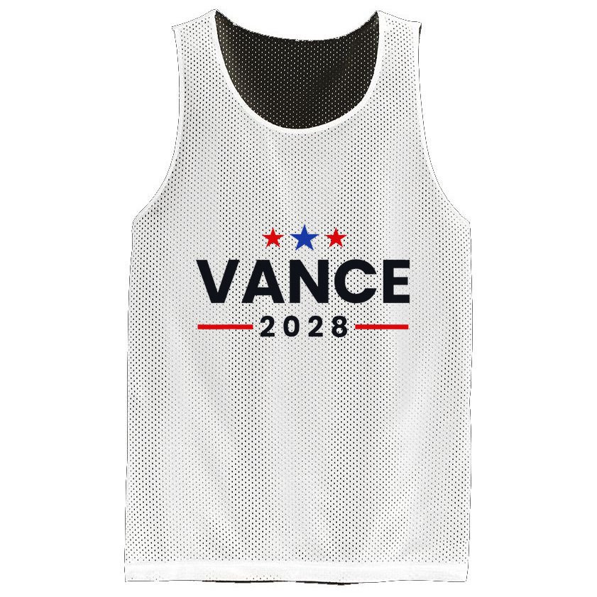 Jd Vance 2028 Us Election Campaign Us American President Mesh Reversible Basketball Jersey Tank