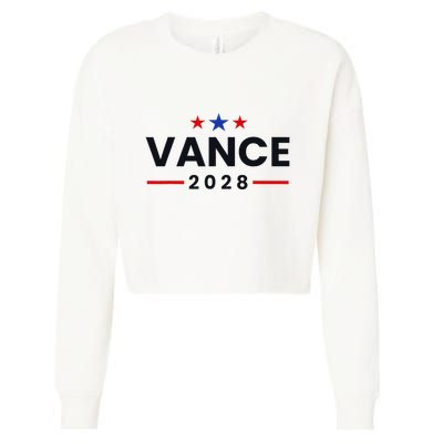 Jd Vance 2028 Us Election Campaign Us American President Cropped Pullover Crew