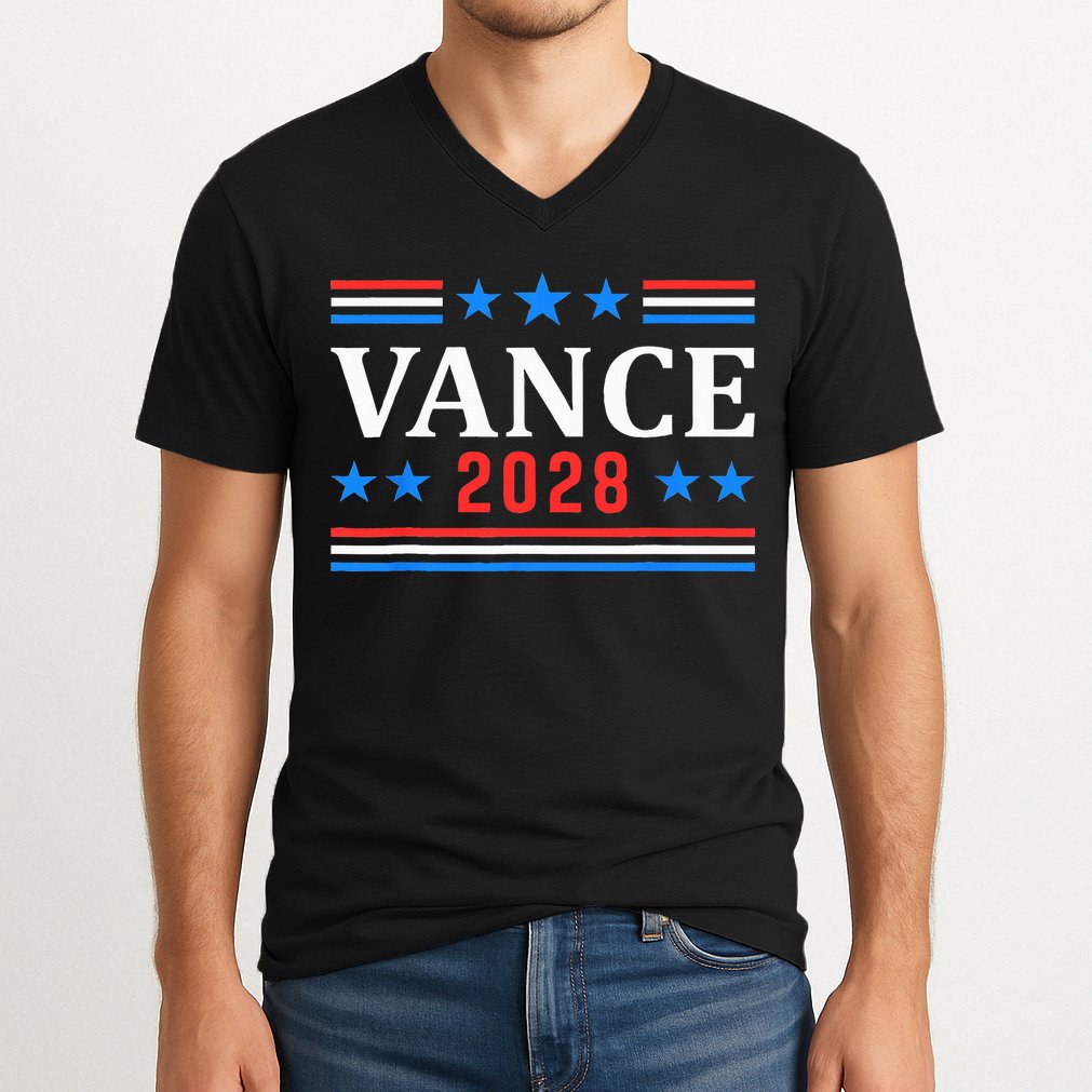 Jd Vance 2028 Vance For President Vote Republican V-Neck T-Shirt
