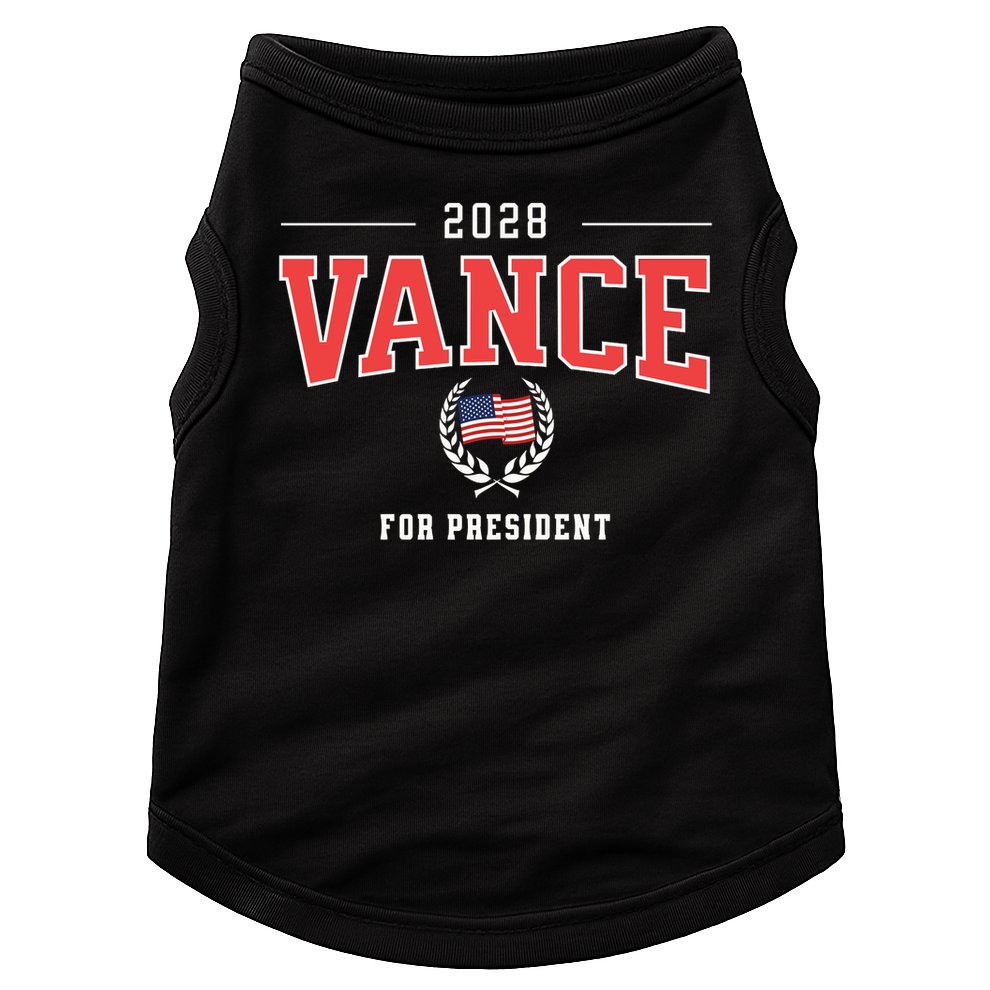 JD Vance 2028 for President Republican Patriotic US Flag Doggie Tank