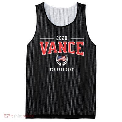 JD Vance 2028 for President Republican Patriotic US Flag Mesh Reversible Basketball Jersey Tank