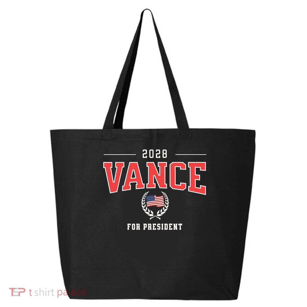 JD Vance 2028 for President Republican Patriotic US Flag 25L Jumbo Tote