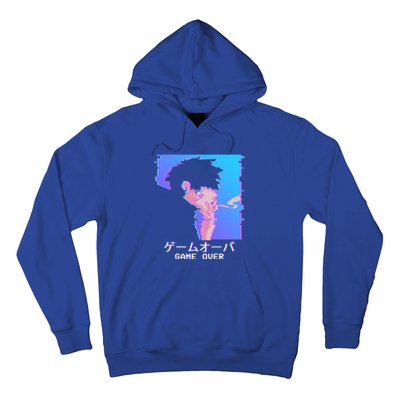 Japanese Vaporwave Aesthetic Sad Anime Game Over Lofi Cool Gift Hoodie