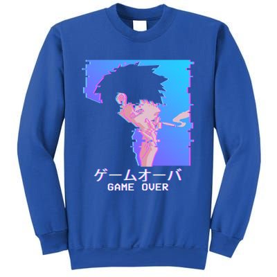 Japanese Vaporwave Aesthetic Sad Anime Game Over Lofi Cool Gift Sweatshirt