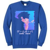 Japanese Vaporwave Aesthetic Sad Anime Game Over Lofi Cool Gift Tall Sweatshirt