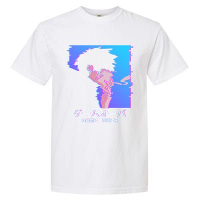 Japanese Vaporwave Aesthetic Sad Anime Game Over Lofi Cool Gift Garment-Dyed Heavyweight T-Shirt