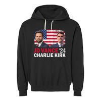 Jd Vance And Charlie Kirk Garment-Dyed Fleece Hoodie