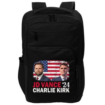 Jd Vance And Charlie Kirk Impact Tech Backpack