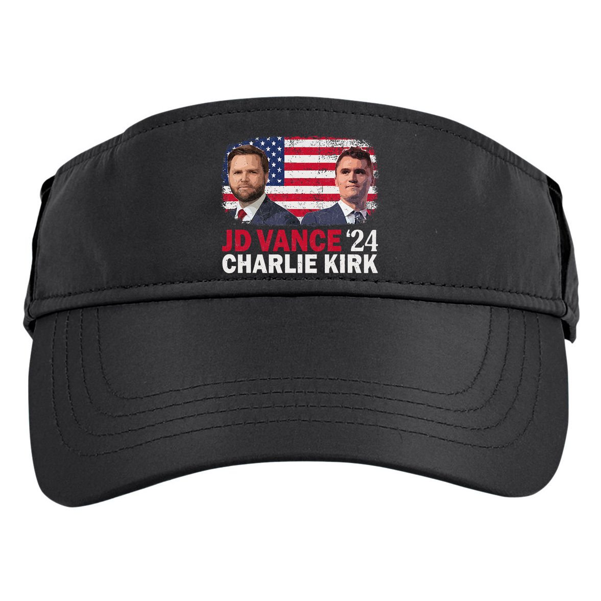 Jd Vance And Charlie Kirk Adult Drive Performance Visor