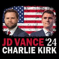 Jd Vance And Charlie Kirk Drawstring Bag