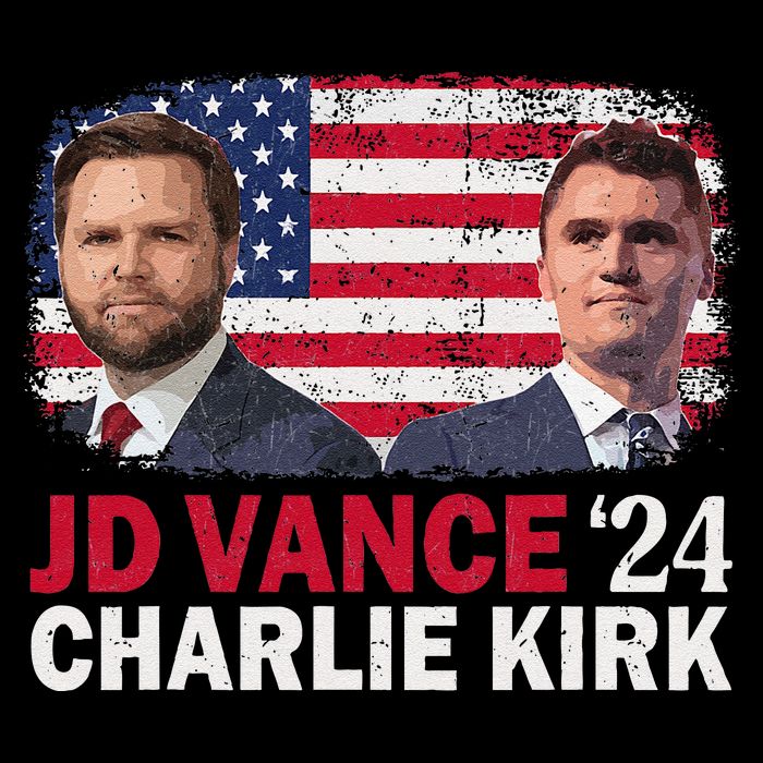 Jd Vance And Charlie Kirk Drawstring Bag