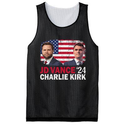 Jd Vance And Charlie Kirk Mesh Reversible Basketball Jersey Tank