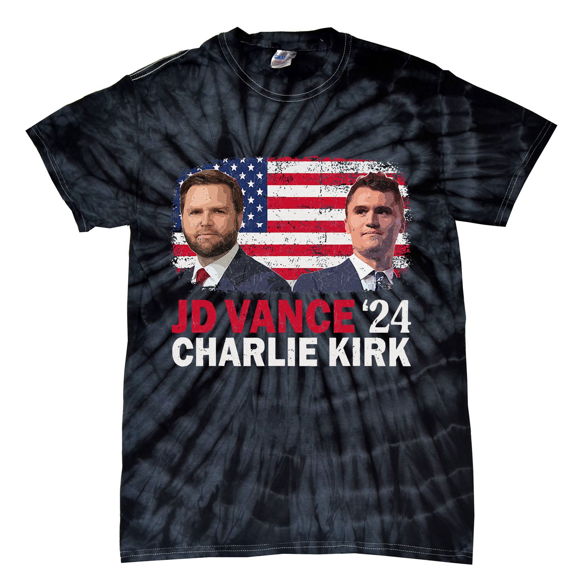 Jd Vance And Charlie Kirk Tie-Dye T-Shirt