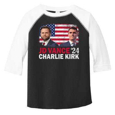 Jd Vance And Charlie Kirk Toddler Fine Jersey T-Shirt