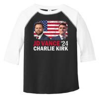 Jd Vance And Charlie Kirk Toddler Fine Jersey T-Shirt