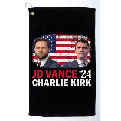 Jd Vance And Charlie Kirk Golf Towel