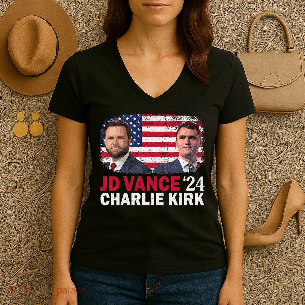 Jd Vance And Charlie Kirk Women's V-Neck T-Shirt