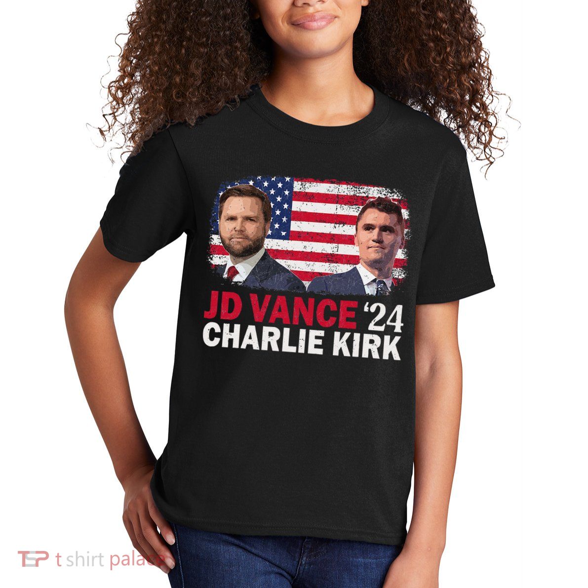 Jd Vance And Charlie Kirk Kids T-Shirt