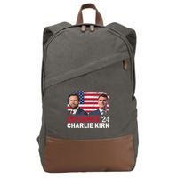 Jd Vance And Charlie Kirk Cotton Canvas Backpack