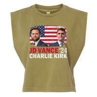 Jd Vance And Charlie Kirk Garment-Dyed Women's Muscle Tee