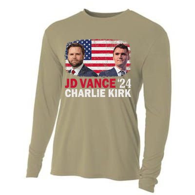 Jd Vance And Charlie Kirk Cooling Performance Long Sleeve Crew