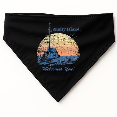 Jaws Vintage Amity Island USA-Made Doggie Bandana