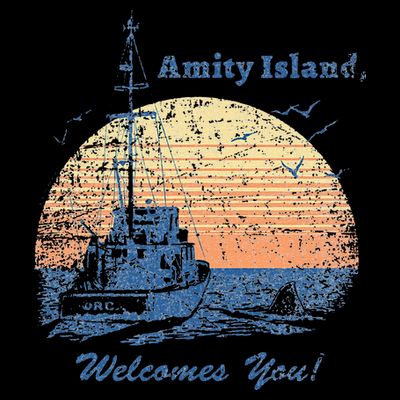 Jaws Vintage Amity Island T-Shirt