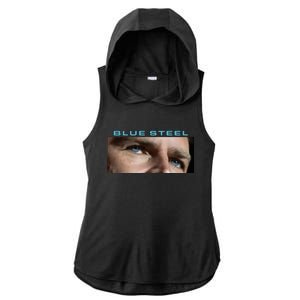 Jd Vance Blue Steel Ladies PosiCharge Tri-Blend Wicking Draft Hoodie Tank