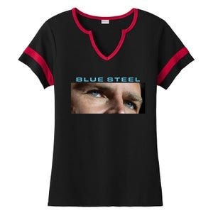 Jd Vance Blue Steel Ladies Halftime Notch Neck Tee