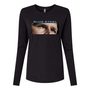 Jd Vance Blue Steel Womens Cotton Relaxed Long Sleeve T-Shirt