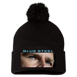 Jd Vance Blue Steel Pom Pom 12in Knit Beanie