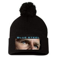 Jd Vance Blue Steel Pom Pom 12in Knit Beanie