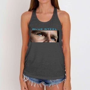 Jd Vance Blue Steel Women's Knotted Racerback Tank