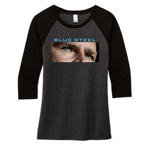 Jd Vance Blue Steel Women's Tri-Blend 3/4-Sleeve Raglan Shirt