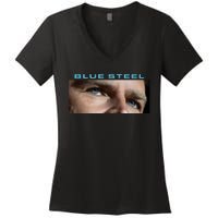 Jd Vance Blue Steel Women's V-Neck T-Shirt