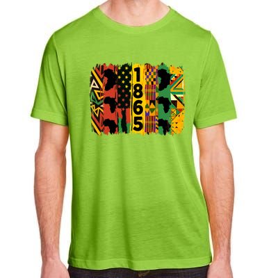 Junenth Vibes Black History Junenth 1865 Flag Cool Gift Adult ChromaSoft Performance T-Shirt