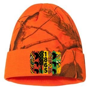 Junenth Vibes Black History Junenth 1865 Flag Cool Gift Kati Licensed 12" Camo Beanie