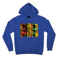 Junenth Vibes Black History Junenth 1865 Flag Cool Gift Hoodie