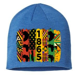 Junenth Vibes Black History Junenth 1865 Flag Cool Gift Sustainable Beanie