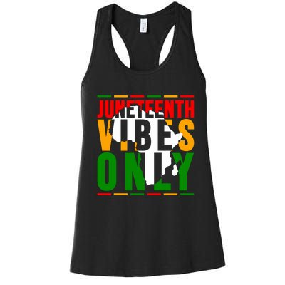 Juneteenth Vibes Black History Month African American Women's Racerback Tank