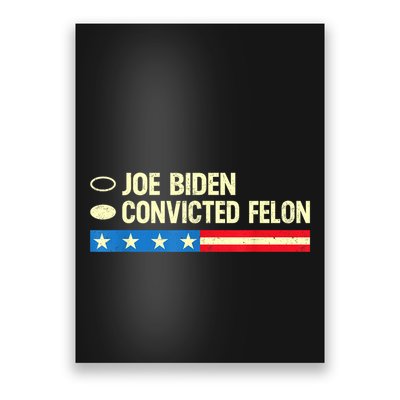 Joebiden Vs Convicted Felon Usa Ballot Paper Voting Poster