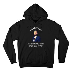 Jd Vance Couch I Did Not Have Sectional Relations Funny Meme Hoodie