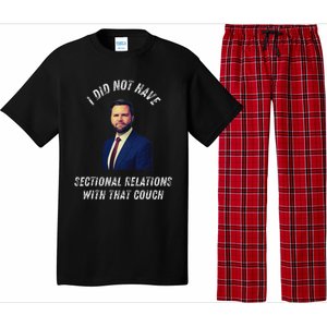 Jd Vance Couch I Did Not Have Sectional Relations Funny Meme Pajama Set